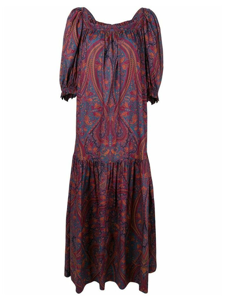 Yves Saint Laurent Pre-Owned paisley pattern maxi dress - Multicolour