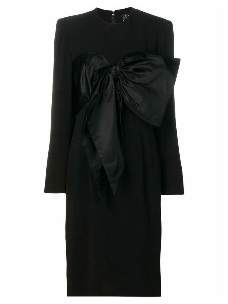 Jean Louis Scherrer Pre-Owned bow detail dress - Black