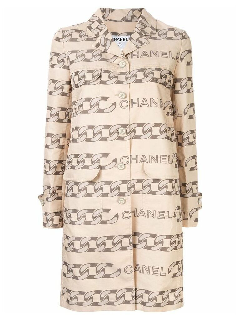 Chanel Pre-Owned 2001 patterned jacket - NEUTRALS