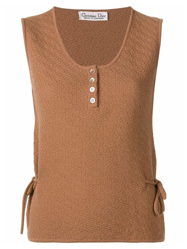 Christian Dior Pre-Owned 1970's knitted top - Brown