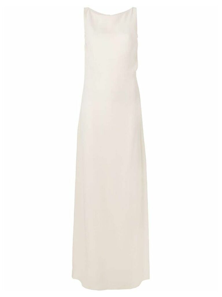 Valentino Pre-Owned slim long dress - Neutrals