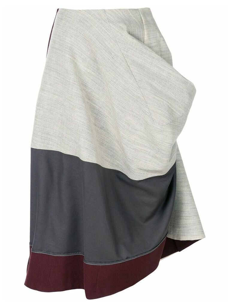 Comme Des Garçons Pre-Owned 1998 deconstructed draped skirt - Grey