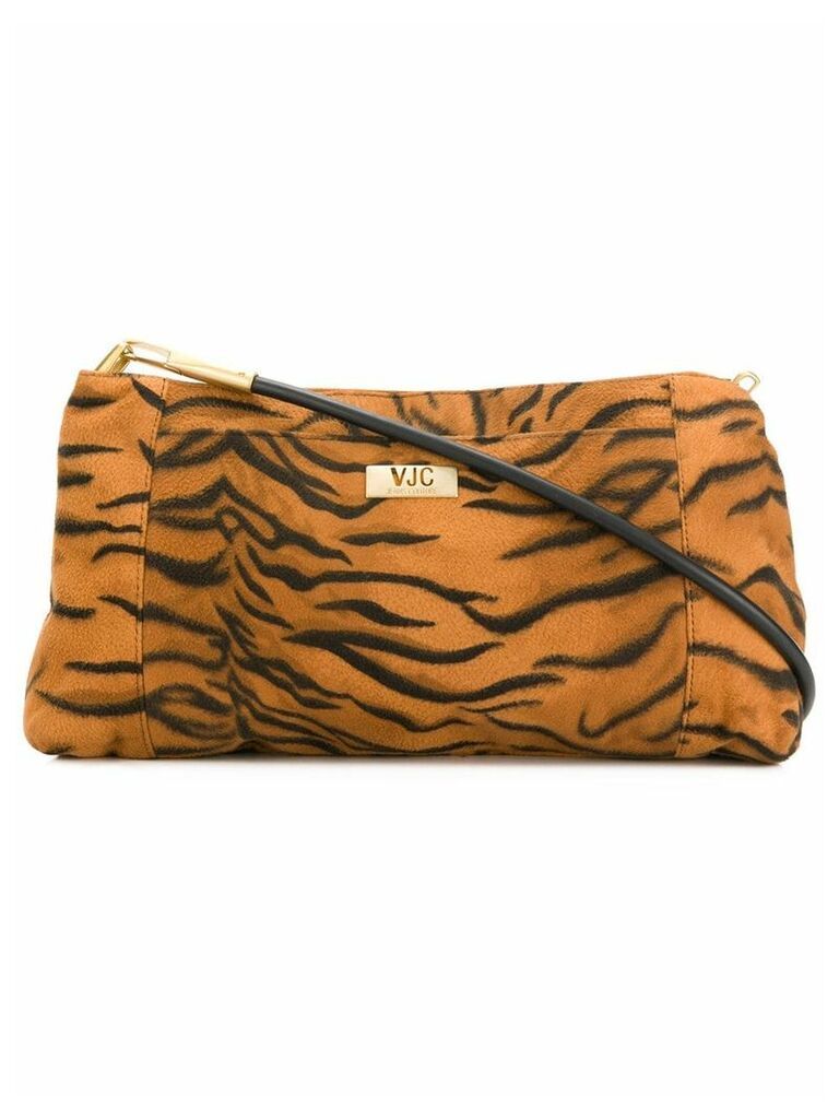 Versace Pre-Owned zebra pattern shoulder bag - Brown