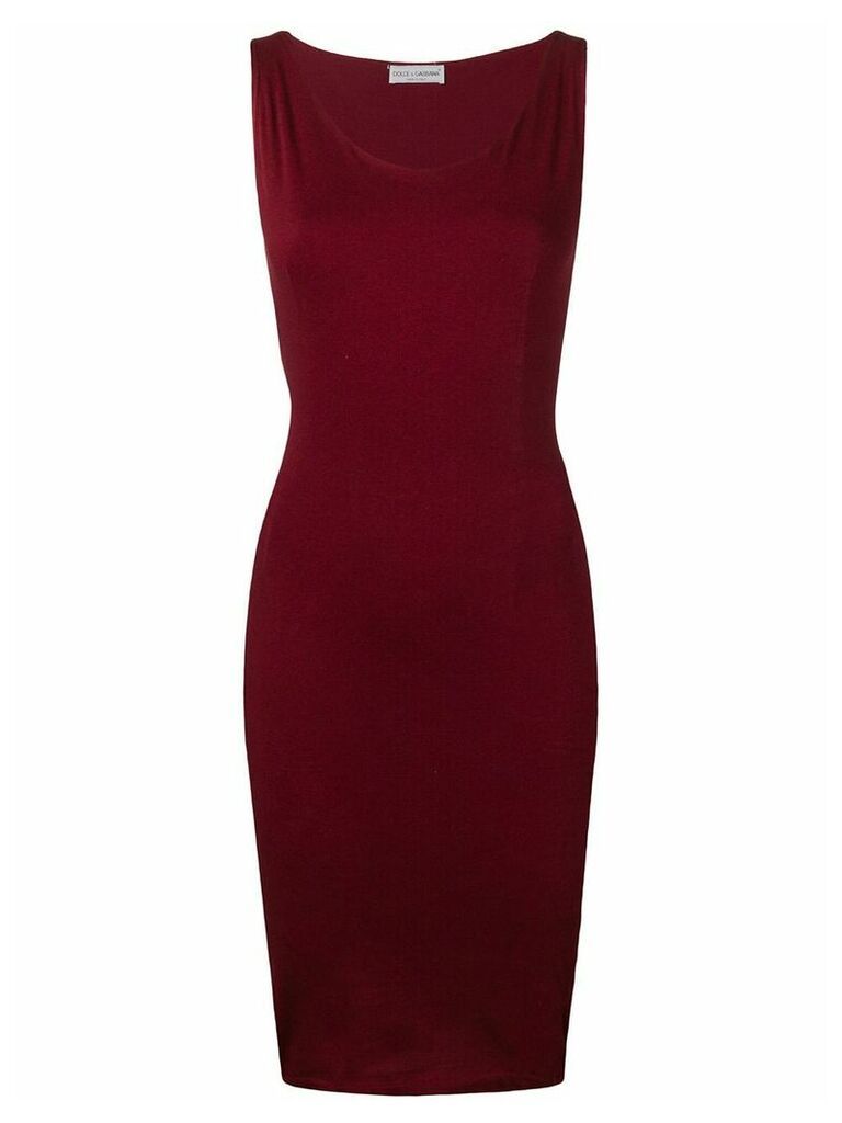 Dolce & Gabbana Pre-Owned sleeveless fitted dress - Red