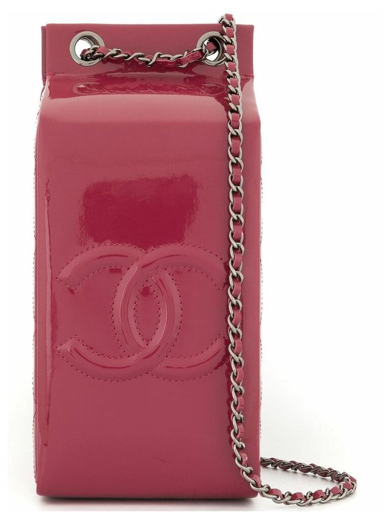 Chanel Pre-Owned 2014-2015 logo double flap chain shoulder bag - Red