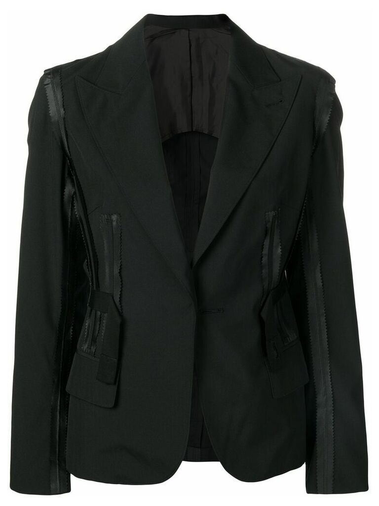 Jean Paul Gaultier Pre-Owned blazer with attached details - Black