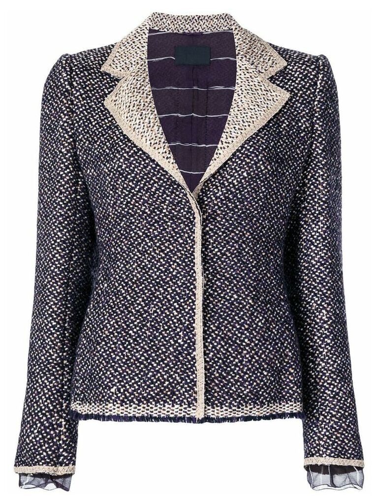 Prada Pre-Owned tweed jacket - PURPLE
