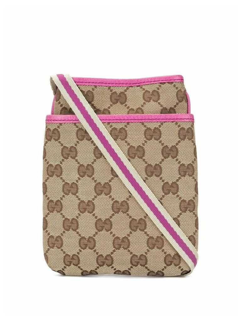 Gucci Pre-Owned Shelly Line GG Pattern Shoulder Bag - Brown
