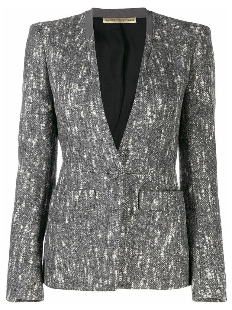Balenciaga Pre-Owned 2000's marled blazer jacket - Grey