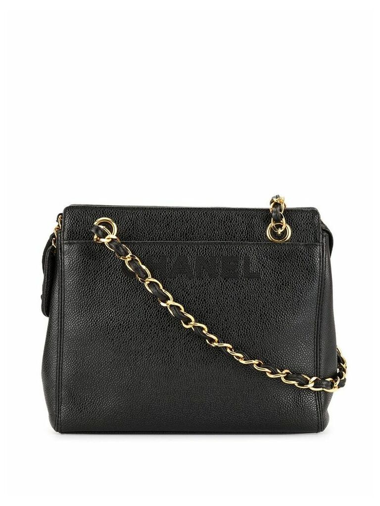 Chanel Pre-Owned chain straps shoulder bag - Black