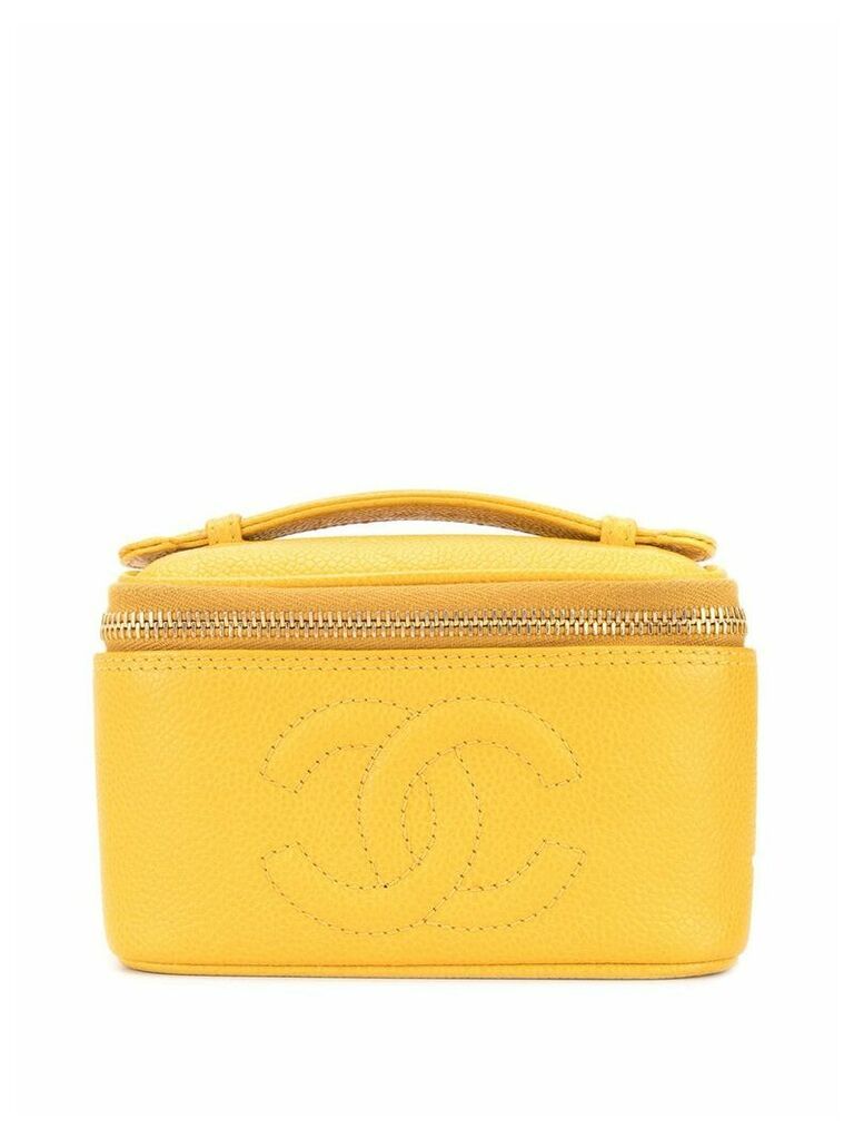 Chanel Pre-Owned CC Cosmetic Hand Bag Vanity - Yellow