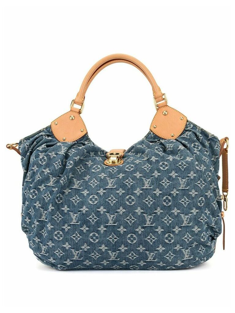 Louis Vuitton pre-owned logo denim tote bag - Blue