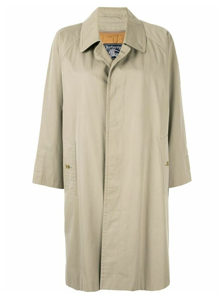 Burberry Pre-Owned straight buttoned coat - Brown