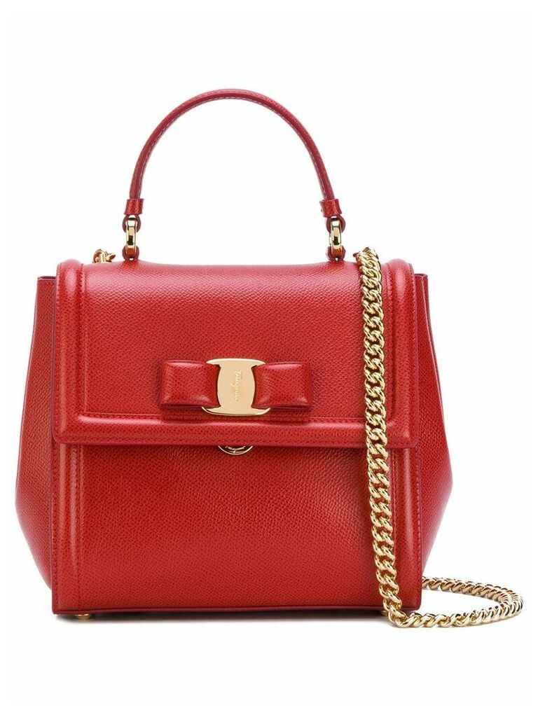 Salvatore Ferragamo small Vara top-handle bag - Red