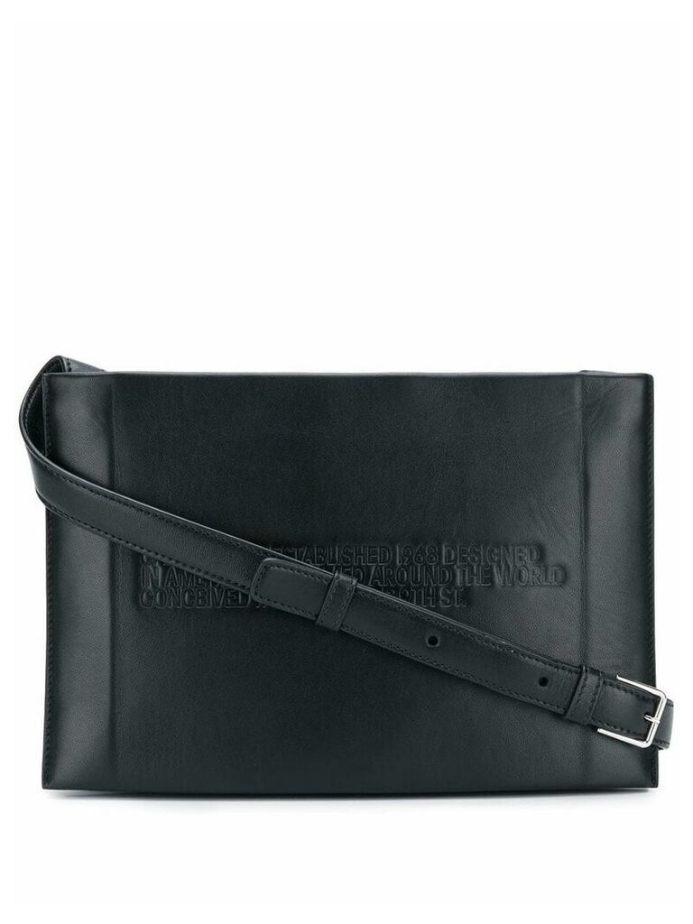 Calvin Klein 205W39nyc embossed crossbody bag - Black