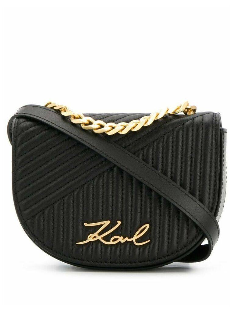 Karl Lagerfeld quilted belt bag - Black