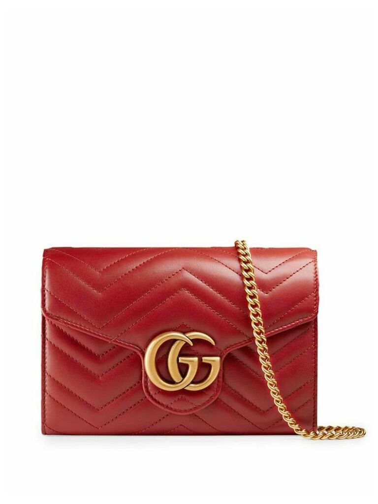 Gucci mini GG Marmont matelassé bag - Red