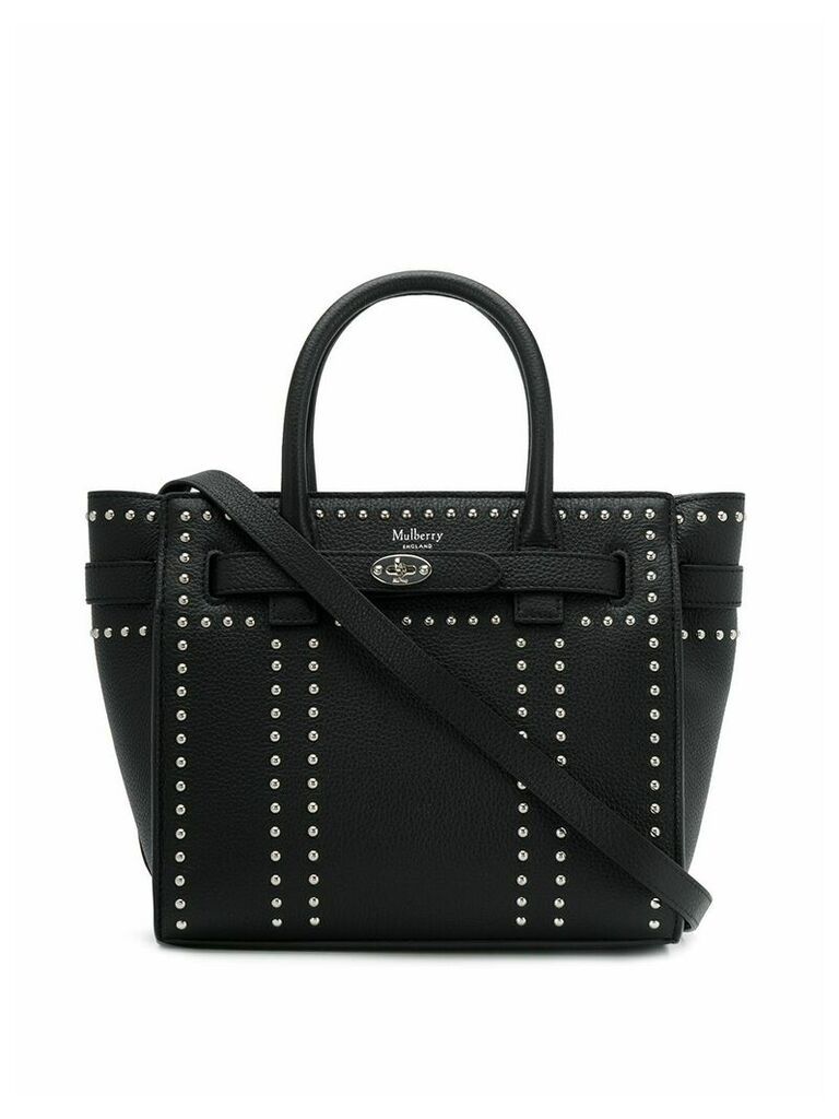 Mulberry Mini Studded Bayswater tote bag - Black