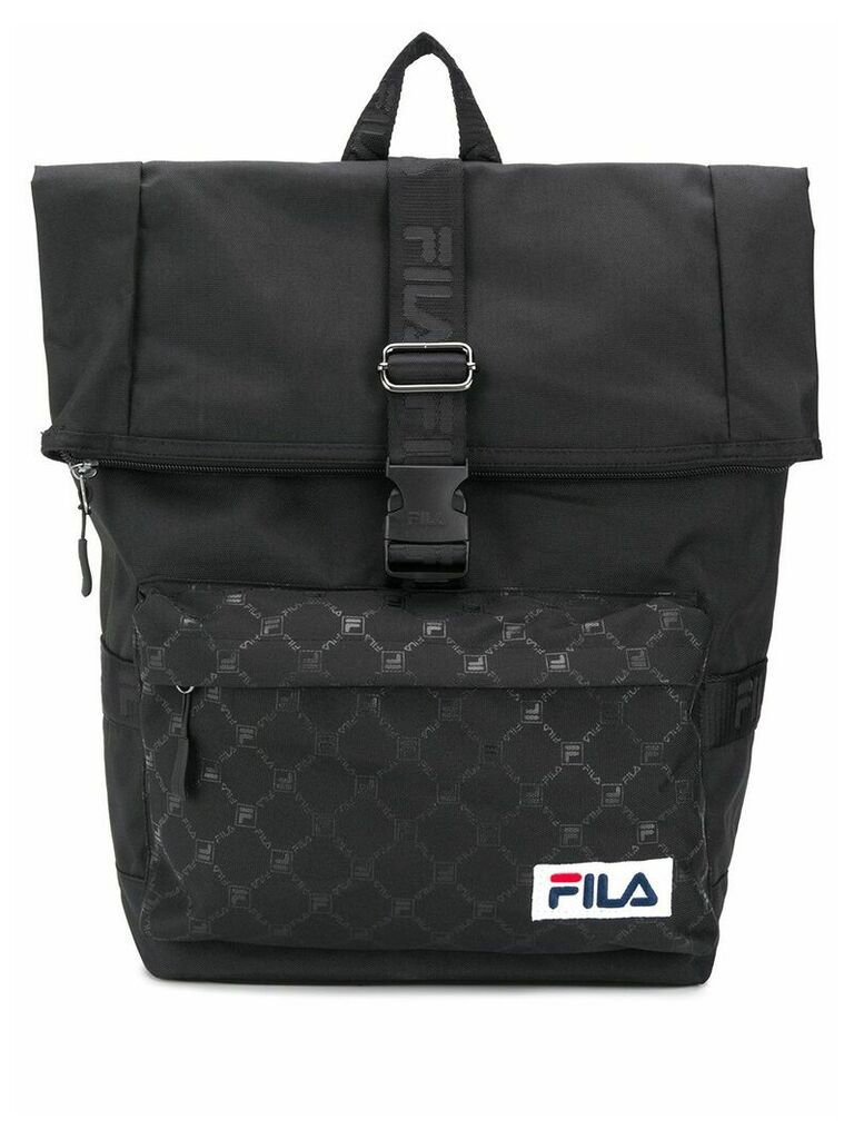 Fila logo patch backpack - Black