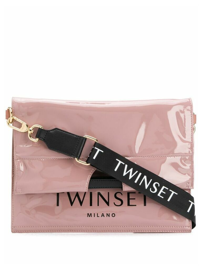Twin-Set logo print tote - Pink