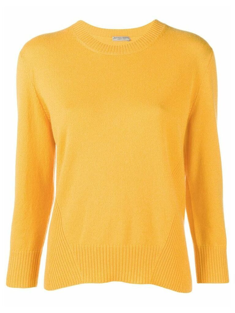 Bottega Veneta classic crew neck sweater - Yellow