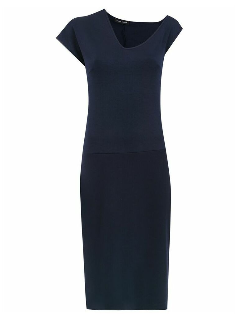 Gloria Coelho asymmetric dress - Blue