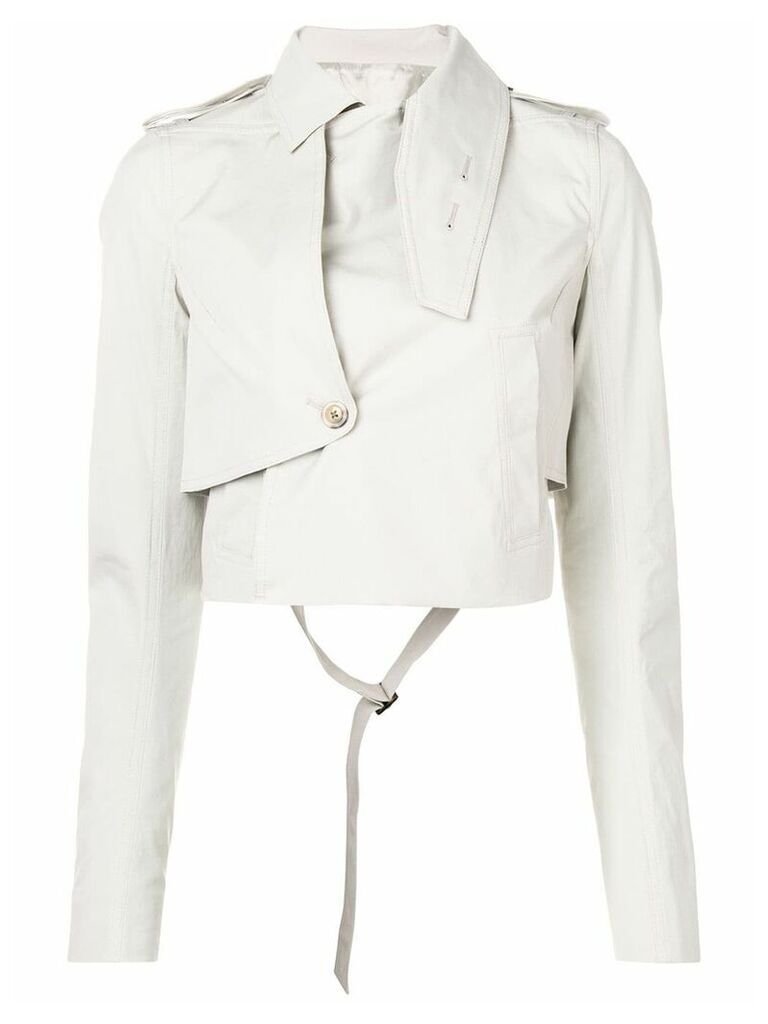 Rick Owens cropped length jacket - NEUTRALS