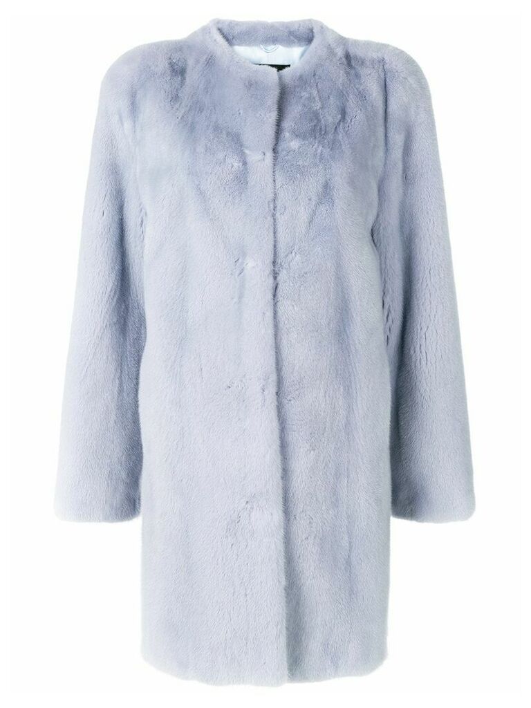 Liska long-sleeve coat - Blue