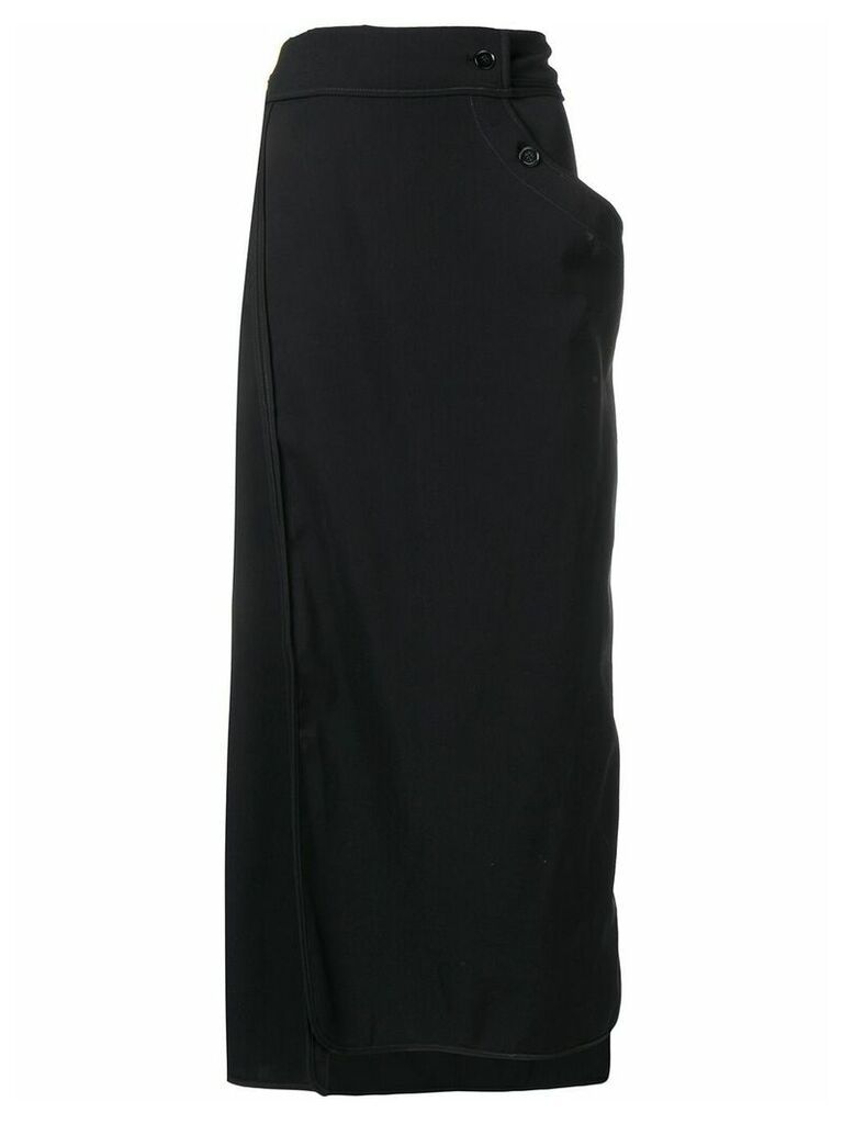 Lemaire twisted skirt - Black