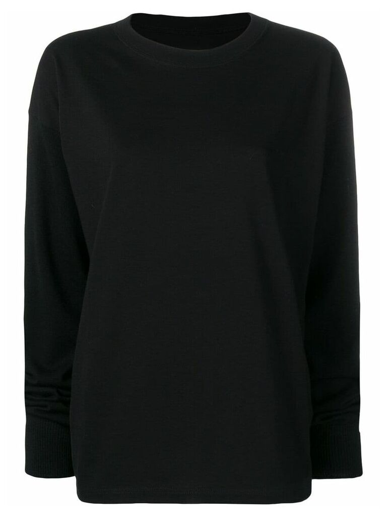 Mm6 Maison Margiela MM6 back print knitted sweatshirt - Black