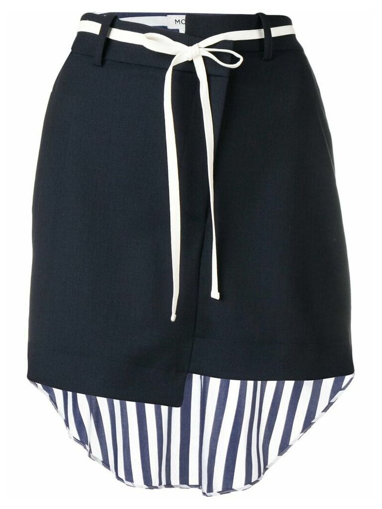 Monse striped shirt back skirt - Blue