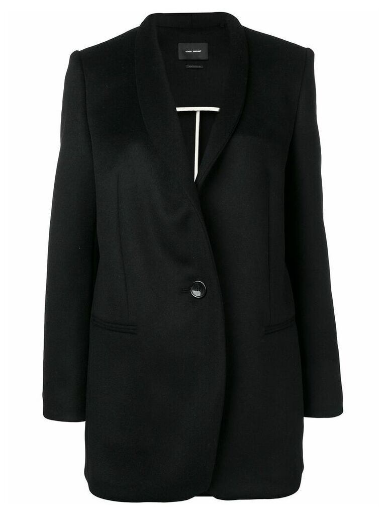 Isabel Marant single-breasted fitted coat - Black