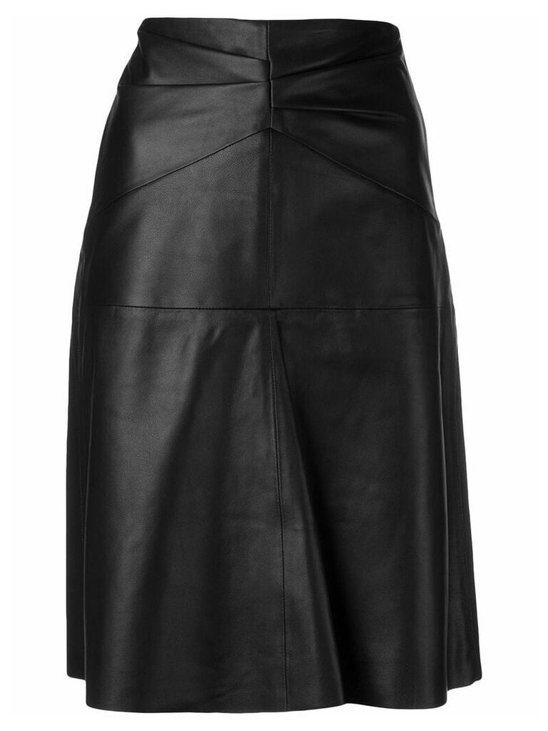 Isabel Marant paneled high-waist leather skirt - Black