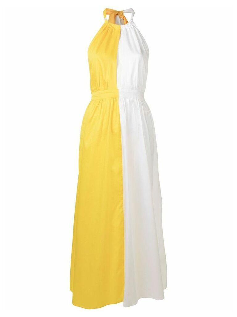Mara Hoffman colour block maxi dress - Yellow