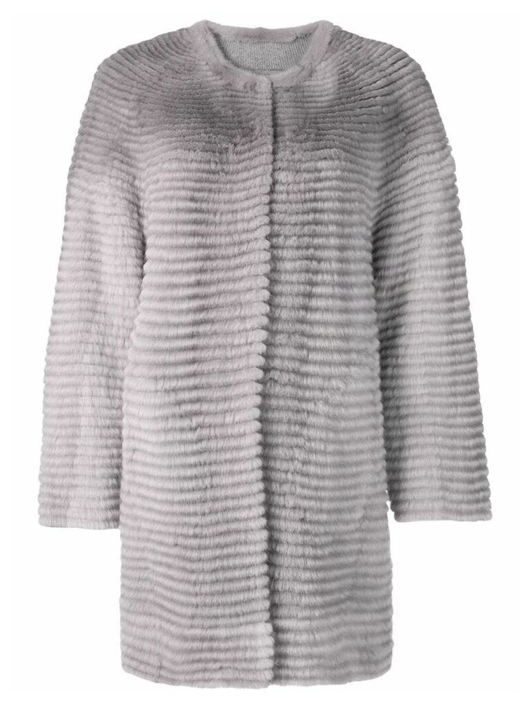Liska mink fur coat - Grey