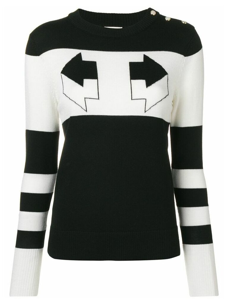 Temperley London Aggie intarsia sweater - Black