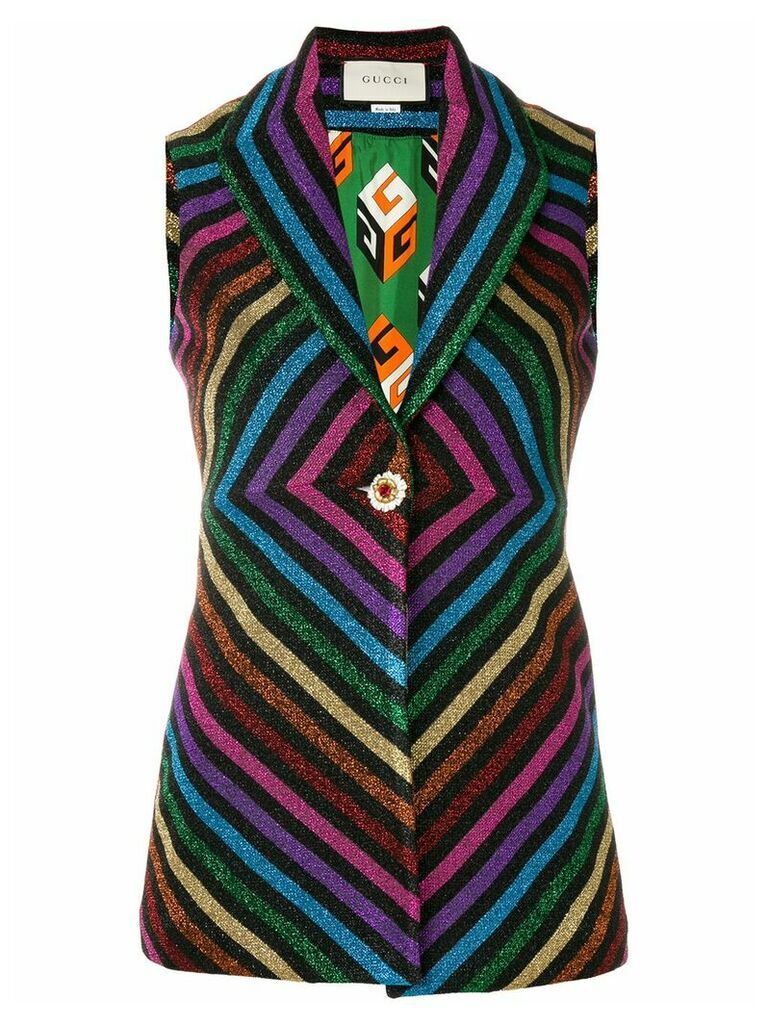 Gucci rainbow waistcoat - Multicolour
