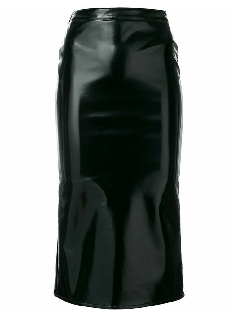 McQ Alexander McQueen coated straight skirt - Black