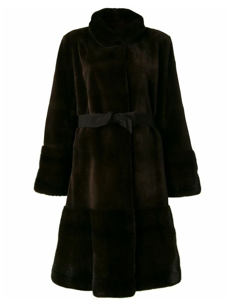 Liska Shirley belted coat - Brown