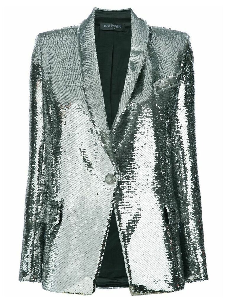 Balmain sequin-embellished blazer - Metallic