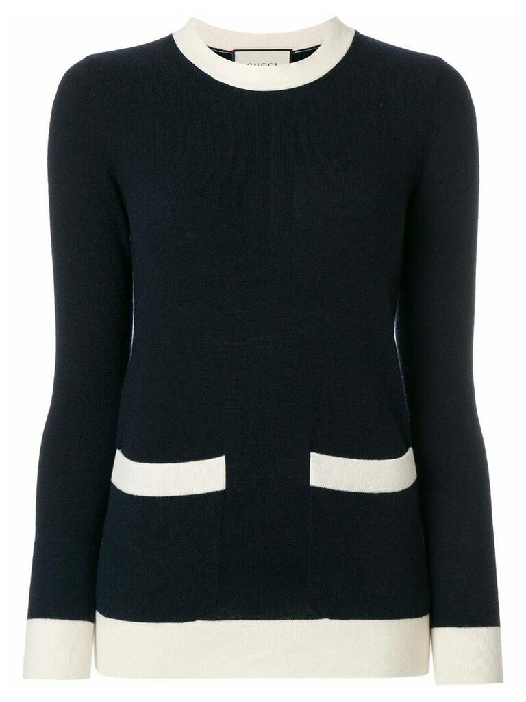 Gucci colour-block sweater - Blue