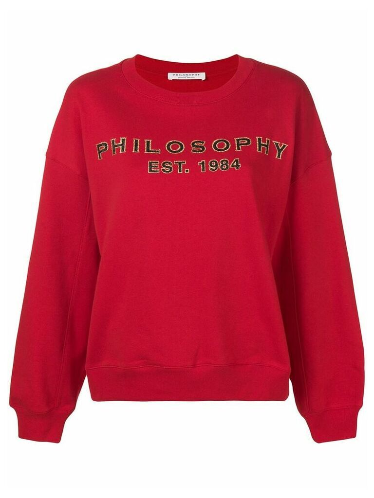 Philosophy Di Lorenzo Serafini logo sweatshirt - Red