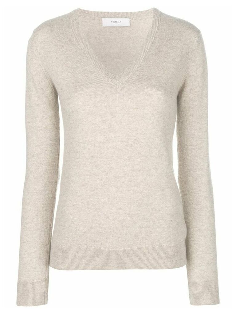 Pringle of Scotland V-neck fitted sweater - Neutrals