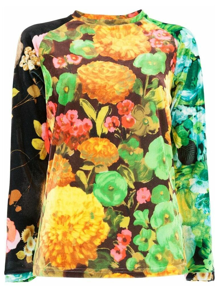 Richard Quinn floral fitted top - Multicolour