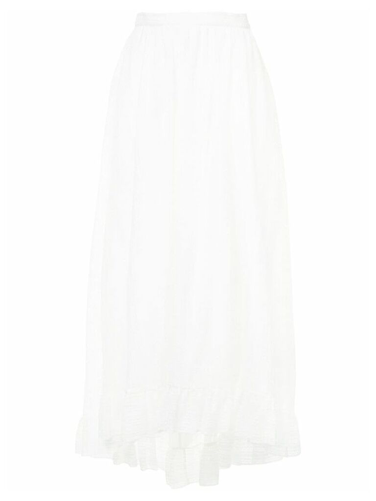 Philosophy Di Lorenzo Serafini lace ruffled skirt - White