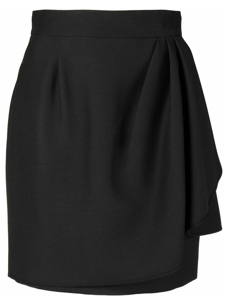 Valentino layer effect mini skirt - Black