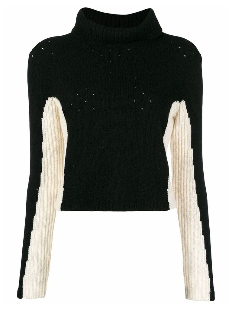 Cashmere In Love cashmere color-block jumper - Black