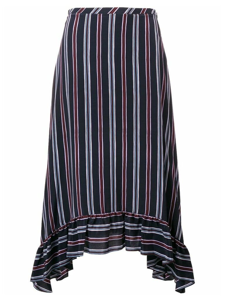 See By Chloé striped asymmetric skirt - Blue