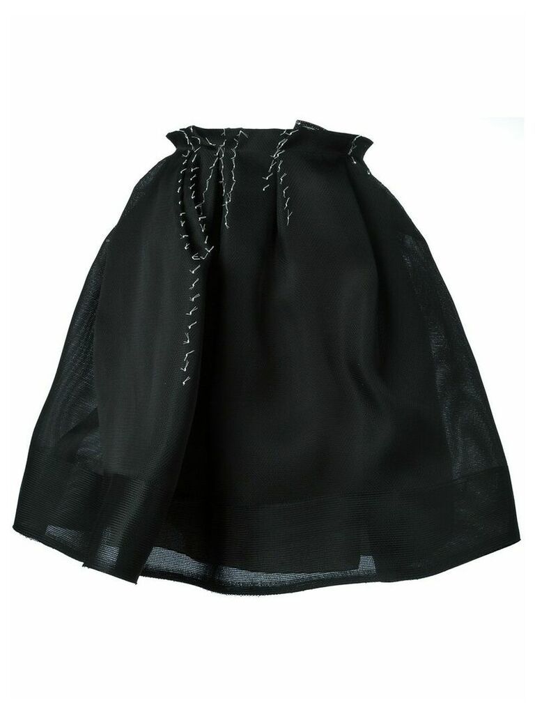 LANVIN stitching detail skirt - Black