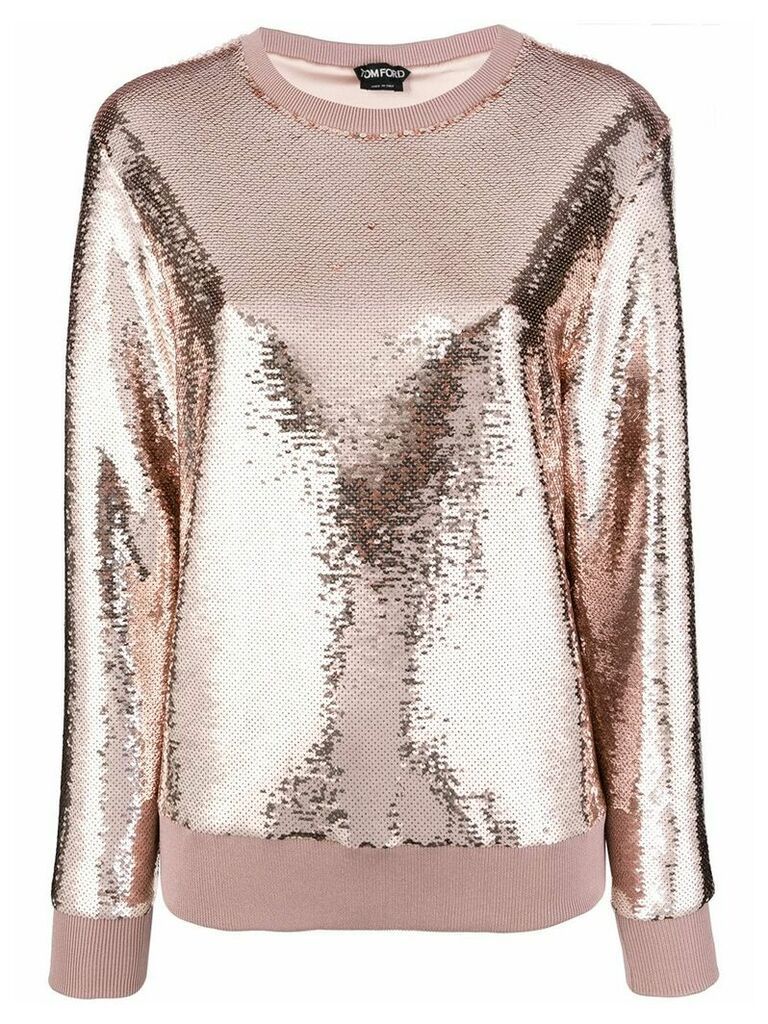 Tom Ford sequinned sweater - NEUTRALS